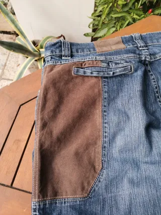 Jeans vintage cowboy gamba larga.