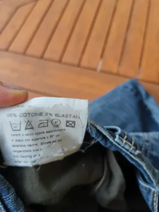 Jeans vintage cowboy gamba larga.