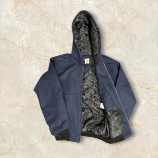 Carhartt Giacca Reworked con Cappuccio Blu M