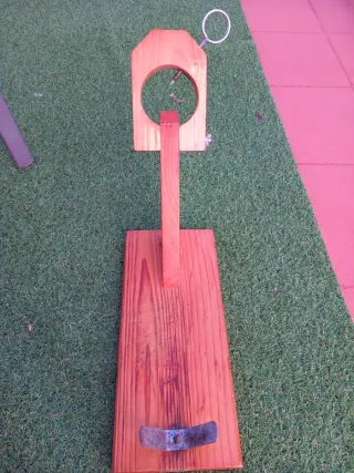 Tabla Jamonera Madera y Metal