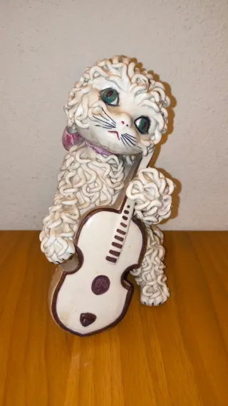 Coppia Gatti Ceramica Anni '50