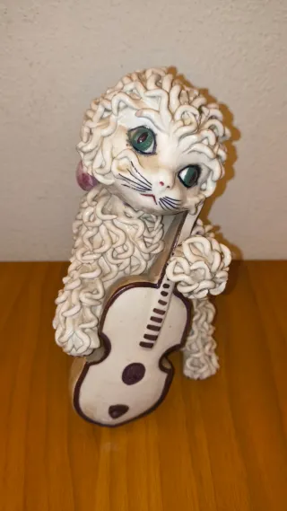 Coppia Gatti Ceramica Anni '50