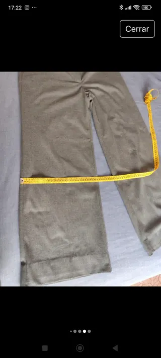 Pantalones grises rectos Zara