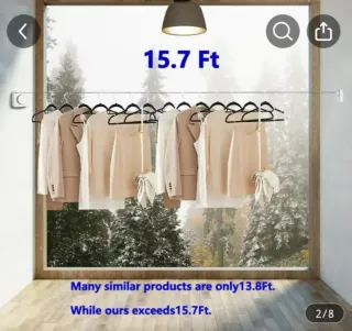 Tendedero retráctil para ropa.