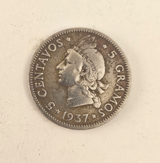 Lote 4 Monedas Antiguas Norteamérica y Dominicana