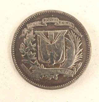 Lote 4 Monedas Antiguas Norteamérica y Dominicana