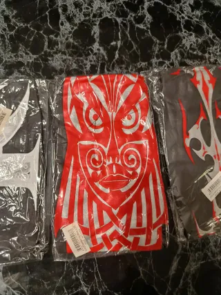 Bandana negra con estampado