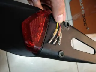 Portamatrículas corto moto enduro