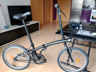 Bicicleta Plegable Negra