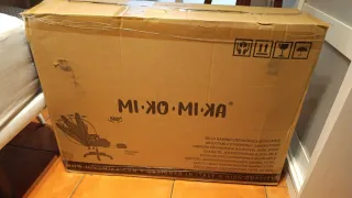 Silla Gaming Negra/Azul Reposapiés Marca desconoci