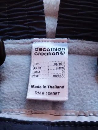 Buzo Nieve Infantil Talla 3