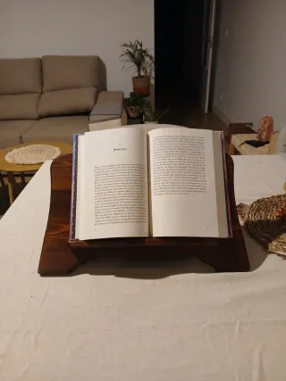 Atril de madera para lectura, partituras o tablets