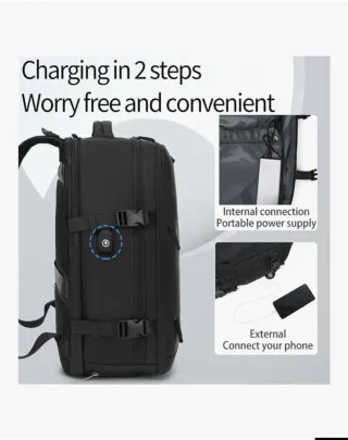 Mochila gran capacidad verde