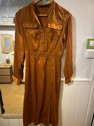 Vestido dorado/naranja