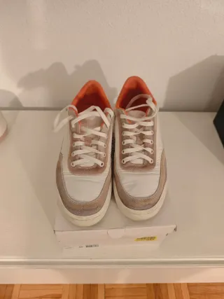 Zapatillas Calvin Klein Blancas y Naranja