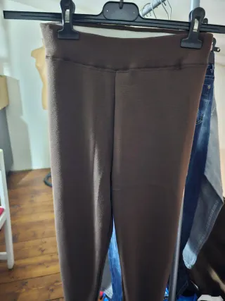 Leggings termici donna marrone