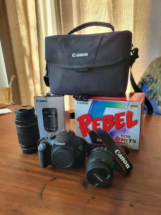 Canon EOS Rebel T5 Cámara Digital Negra
