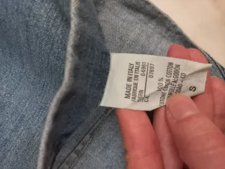 Gilet jeans Benetton S denim cotone