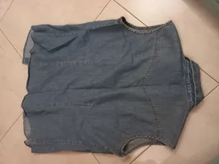 Gilet jeans Benetton S denim cotone