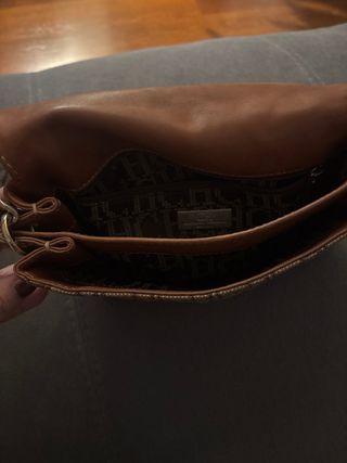 Bolso Carolina Herrera Marrón y Dorado