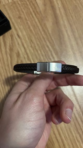 Pulsera Lotus Cuero y Acero