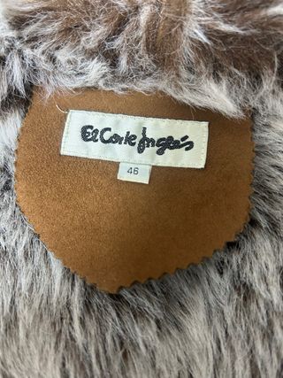 Abrigo El Corte Inglés Talla 46 Marrón