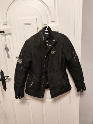Chaqueta de moto negra mujer nirvana talla s