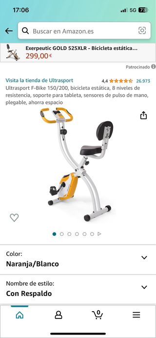Bicicleta Estática Plegable Ultrasport