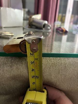 Cilindro Cerradura Seguridad Dorado