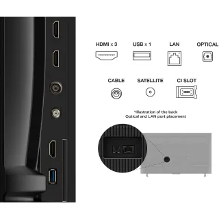 Televisión 55" TCL 55P6K, UHD 4K