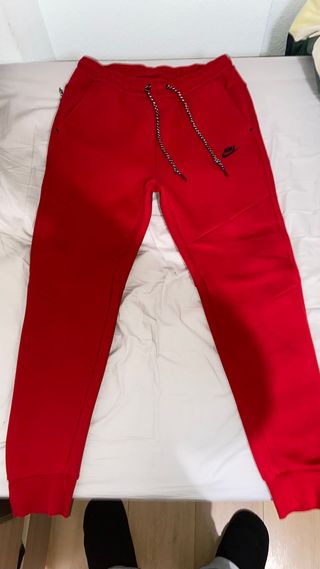Pantalón Nike Tech Fleece Rojo Talla L