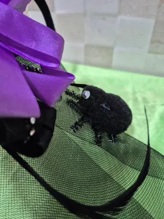 Tocado Negro Fiesta/Disfraz