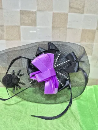 Tocado Negro Fiesta/Disfraz