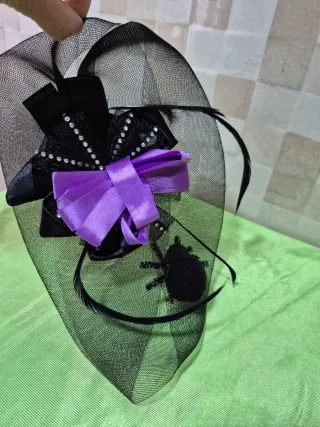 Tocado Negro Fiesta/Disfraz