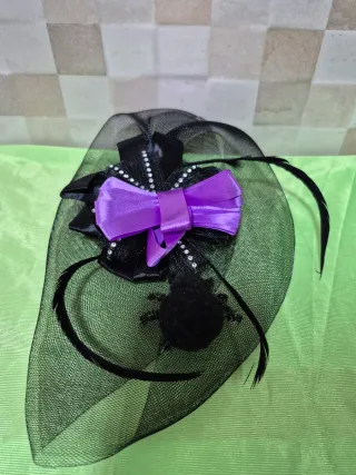 Tocado Negro Fiesta/Disfraz