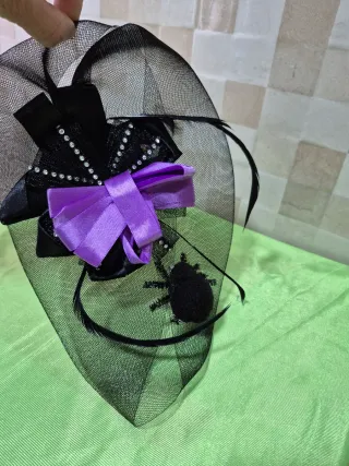 Tocado Negro Fiesta/Disfraz