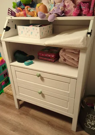Cómoda Cambiador Ikea Sundvik Blanca