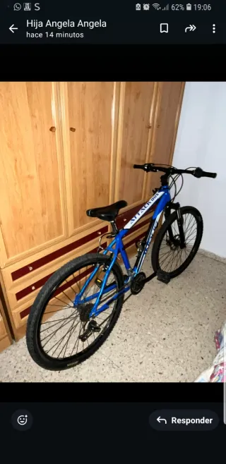 Bicicleta azul ATTACK DOS