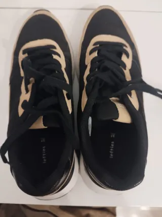 Zapatillas Animal Print Beige y Negro