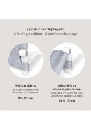 Barrera de cama 90 cm