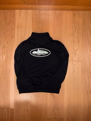 Sudadera Corteiz Negra Media Cremallera