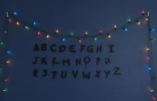 Lettere 3D decorative muro Stranger Things