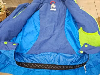 Chaqueta esquí niño azul y verde