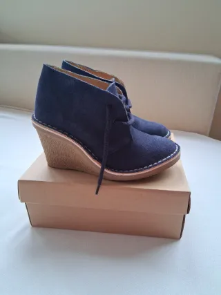 Botines azul como Nuevos. Talla 36