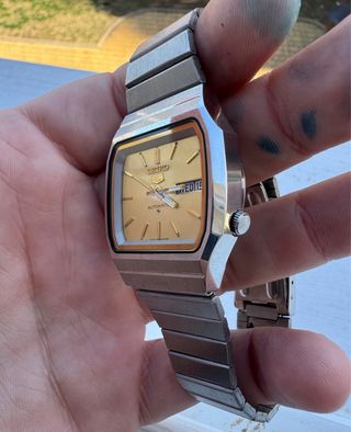 Reloj Seiko 5 Automático Vintage Dorado