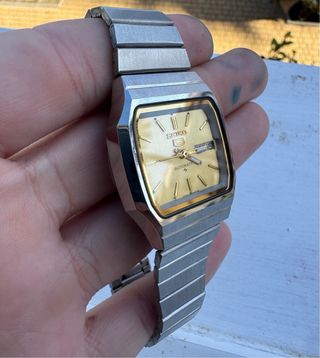 Reloj Seiko 5 Automático Vintage Dorado