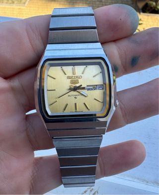 Reloj Seiko 5 Automático Vintage Dorado