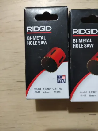 Lote 2 Sierras Perforación RIDGID M-40