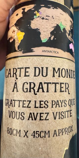 Mapa del mundo para rascar