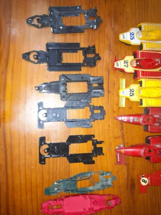Lote Chasis y Carrocerías F1 Scalextric